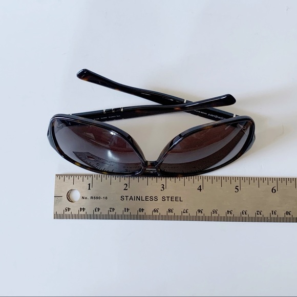 2000s Yves Saint Laurent brown tortoise sunglasses. - Picture 6 of 8